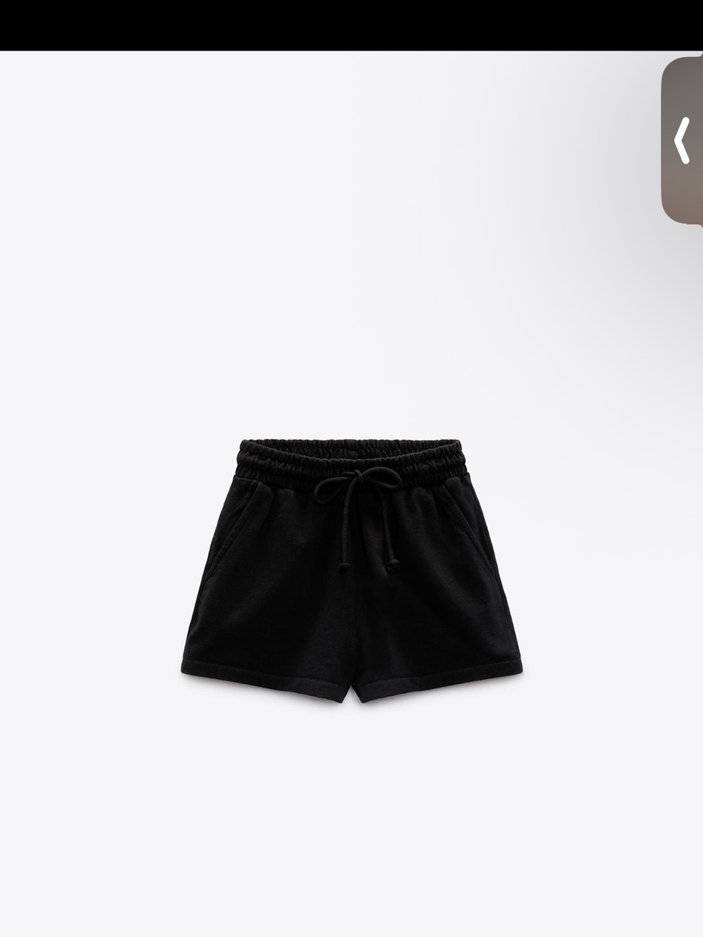 ZAra Women's Black Athletic Shorts